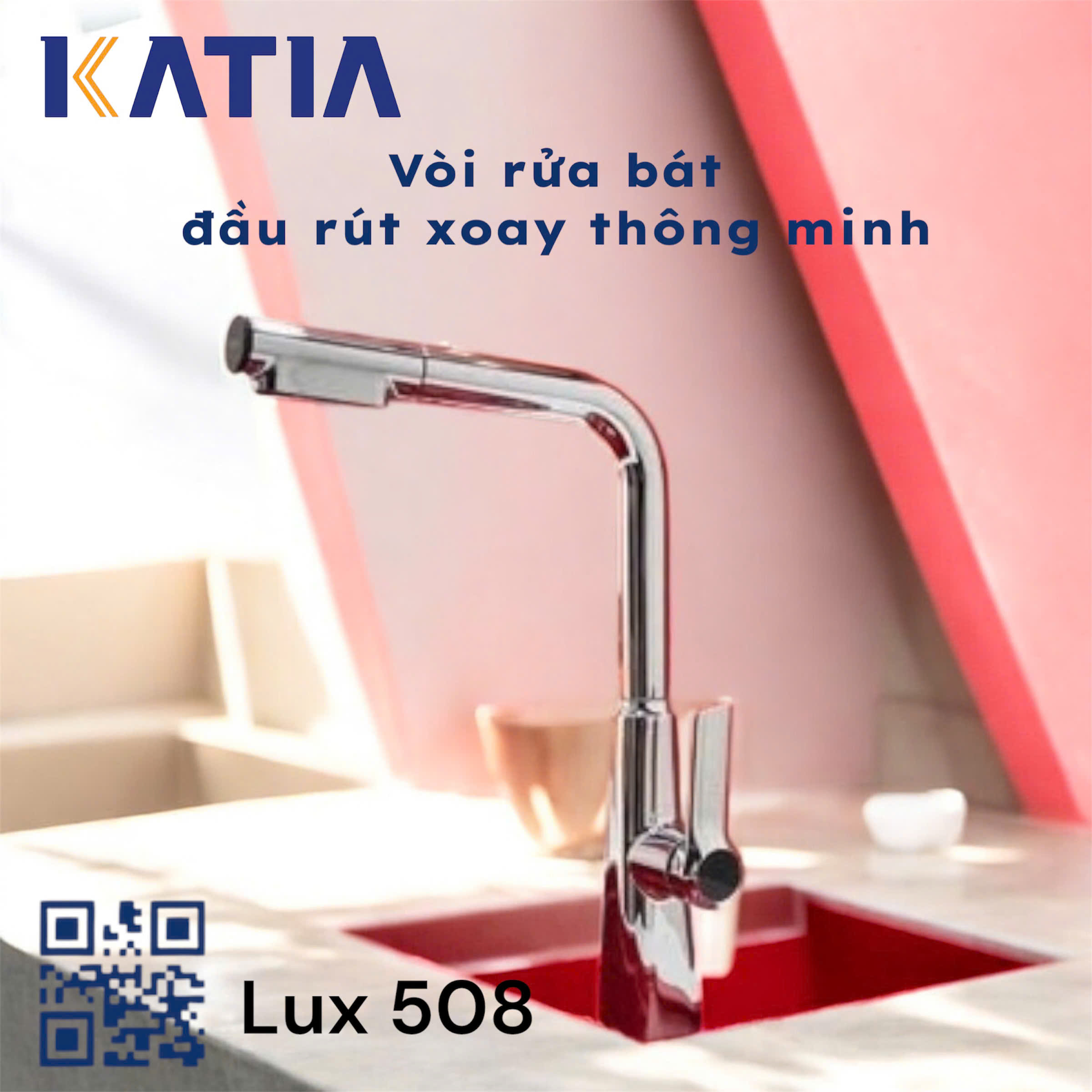 VÒI RỬA BÁT RÚT LUX508