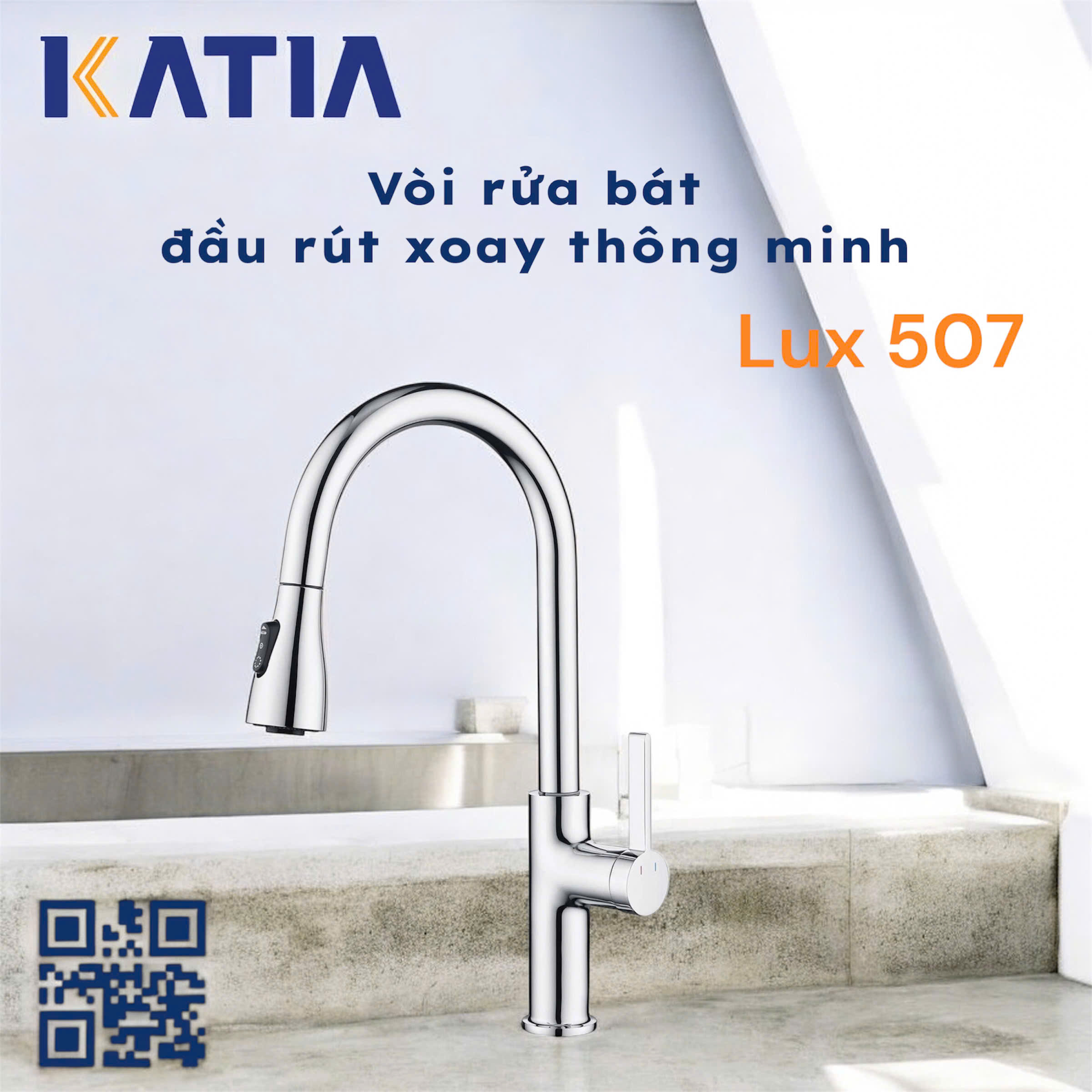 VÒI RỬA BÁT RÚT LUX507