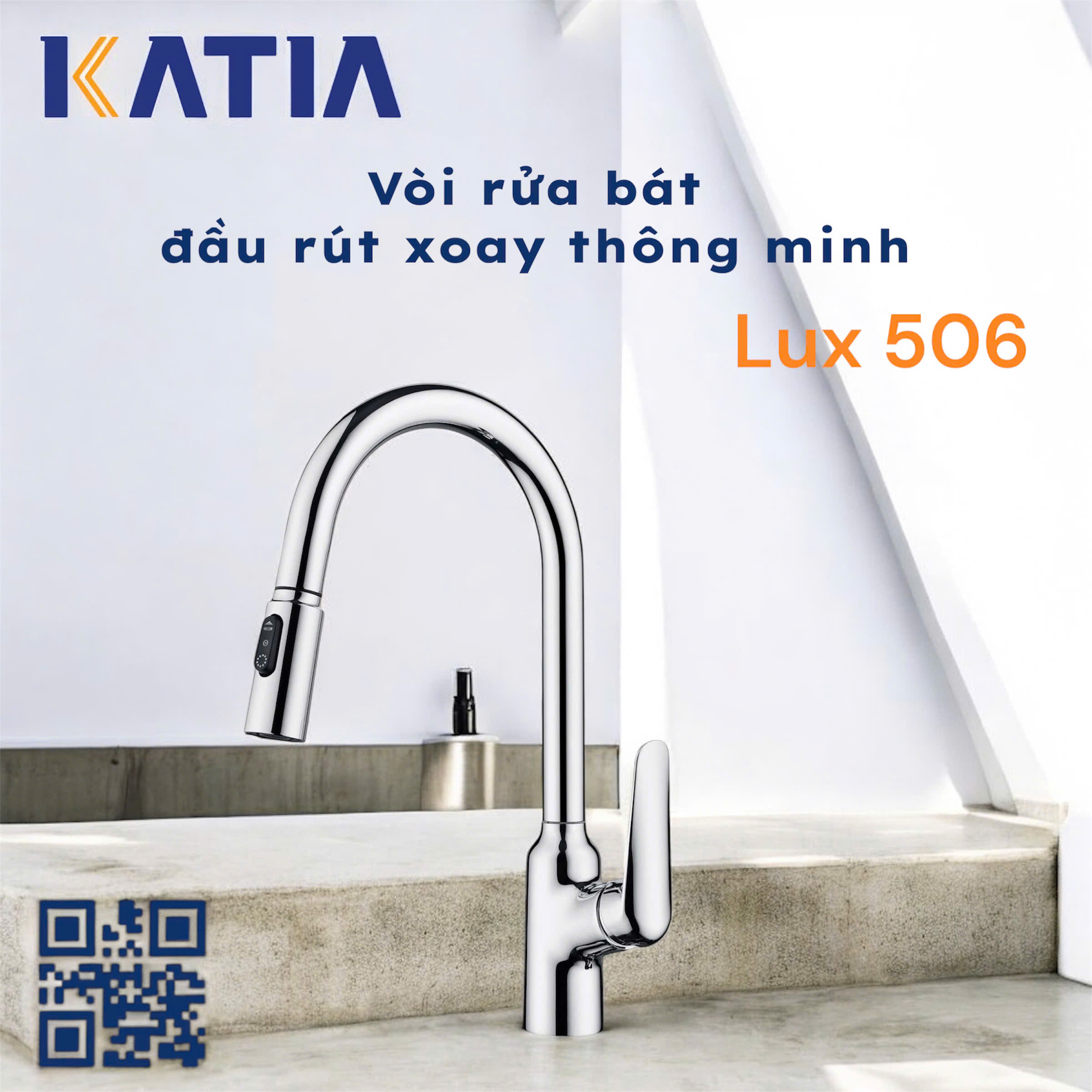 VÒI RỬA BÁT RÚT LUX506