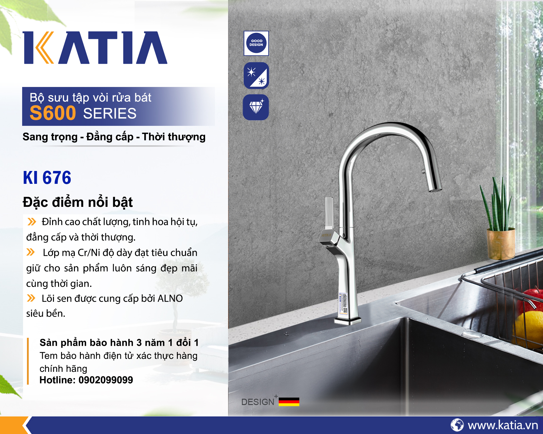 VÒI RỬA BÁT RÚT K676