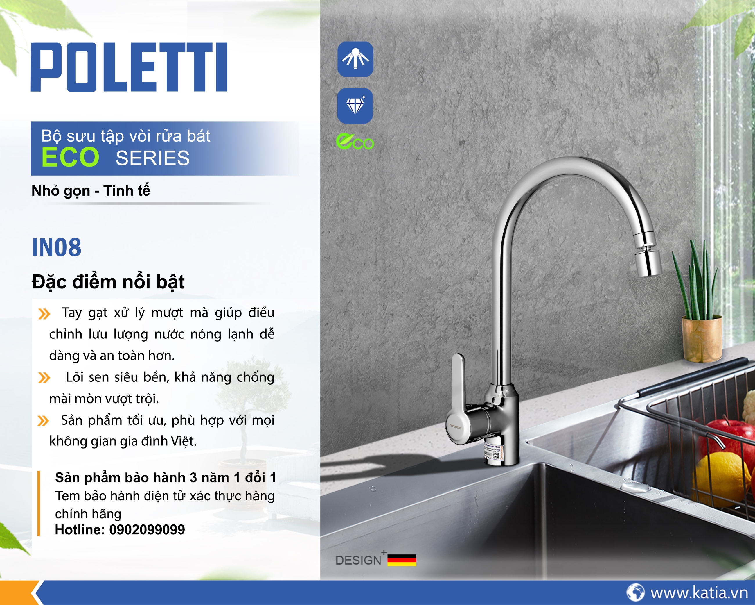 VÒI RỬA BÁT IN08