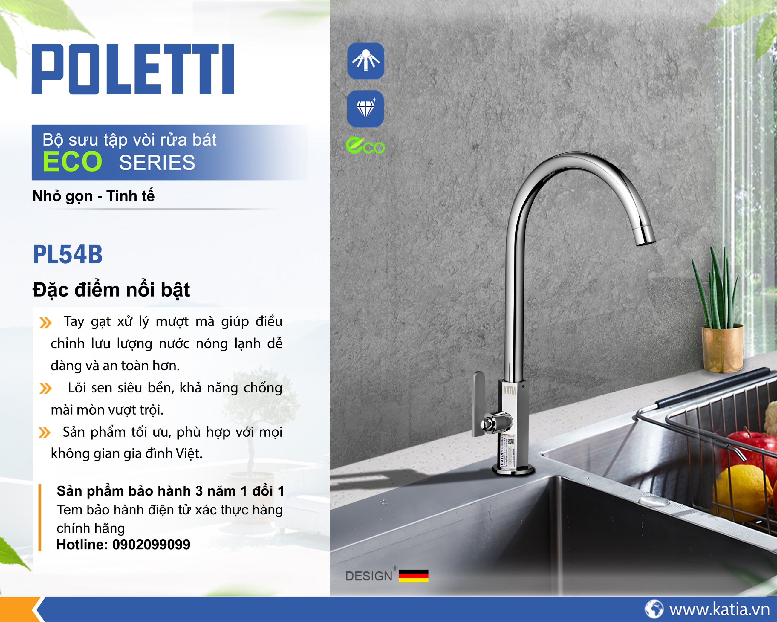 VÒI RỬA BÁT PL54B