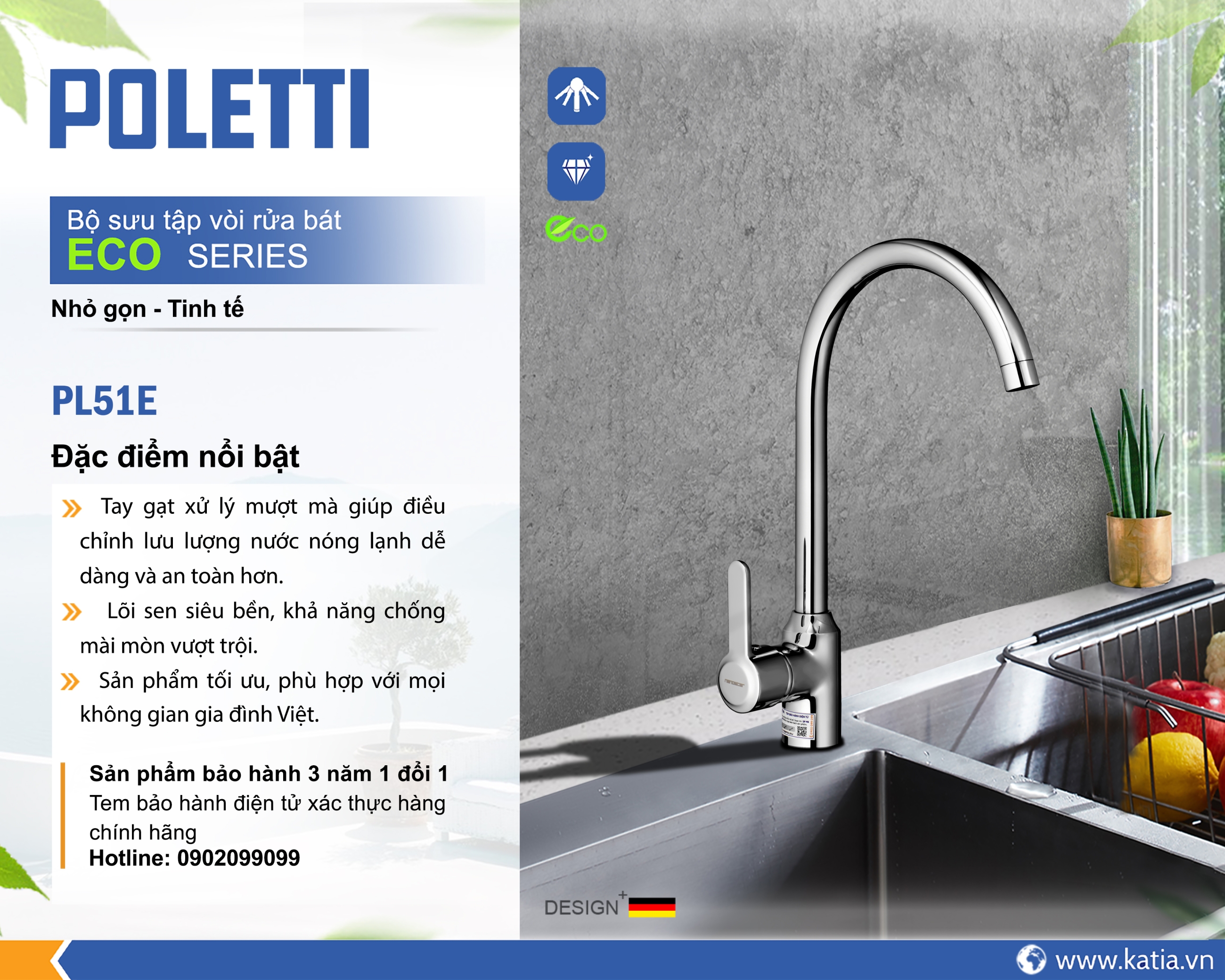 VÒI RỬA BÁT PL51E