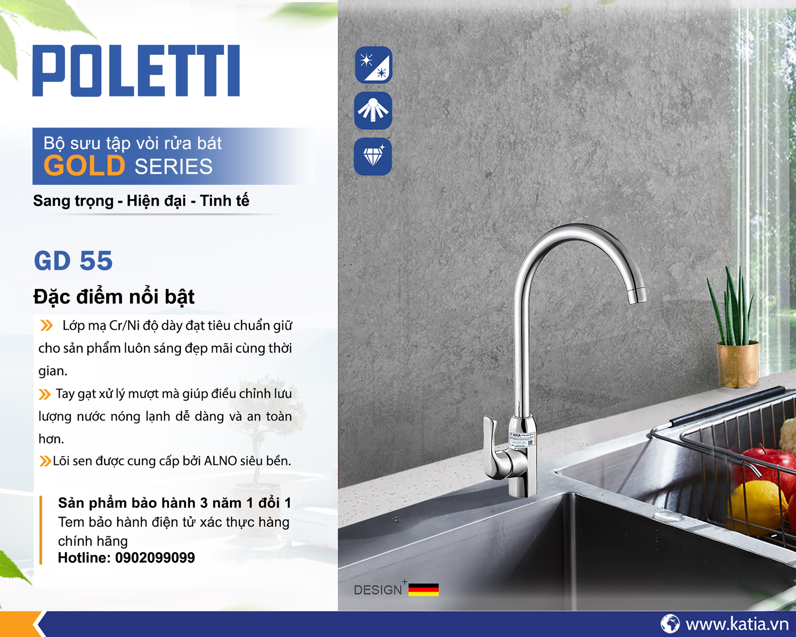 VÒI RỬA BÁT GD55