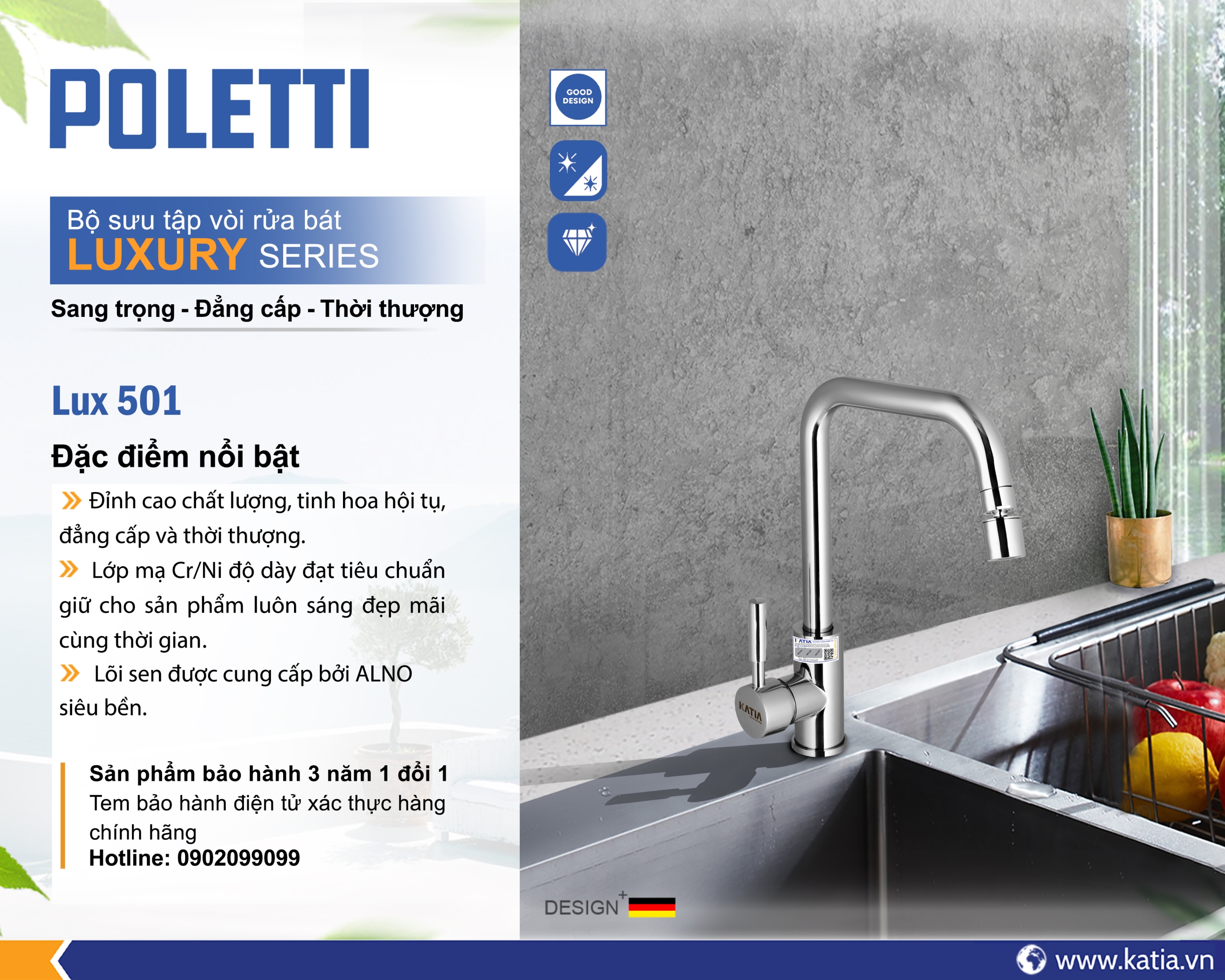 VÒI RỬA BÁT LUX501