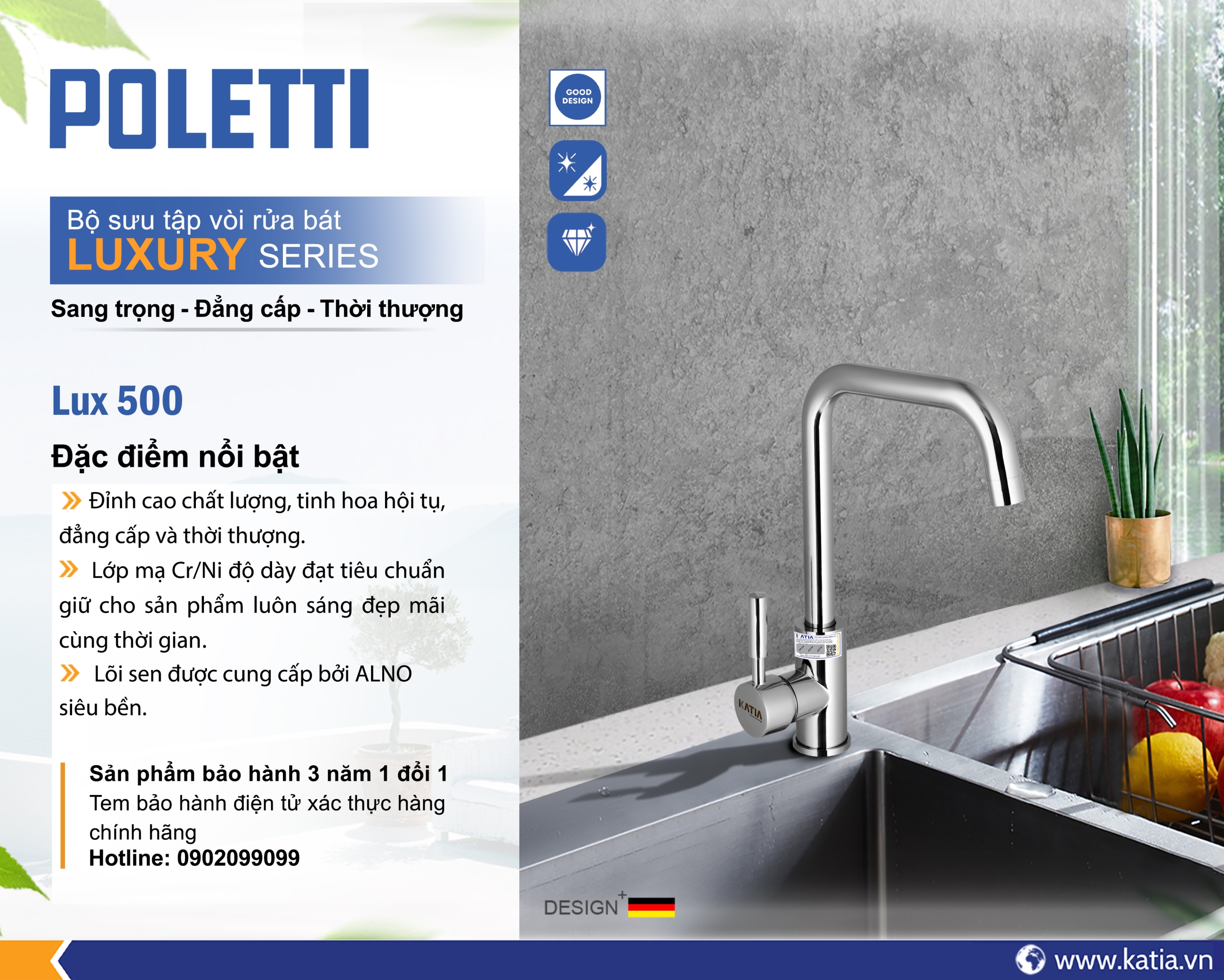 VÒI RỬA BÁT LUX500