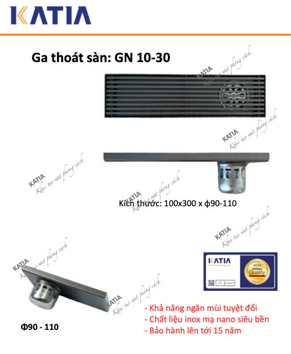 Ga thoát sàn G10-30