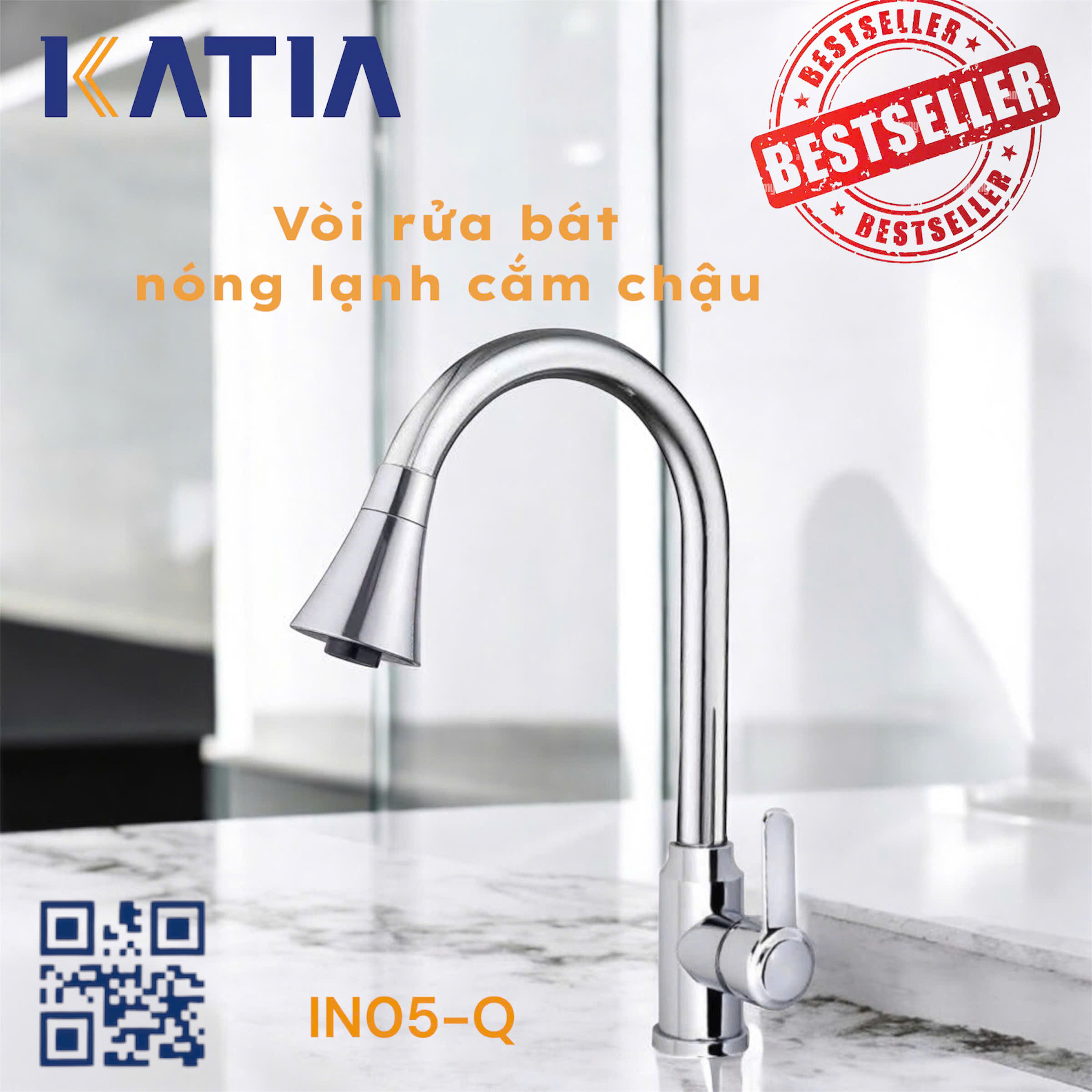 Vòi rửa bát cắm chậu IN05-Q