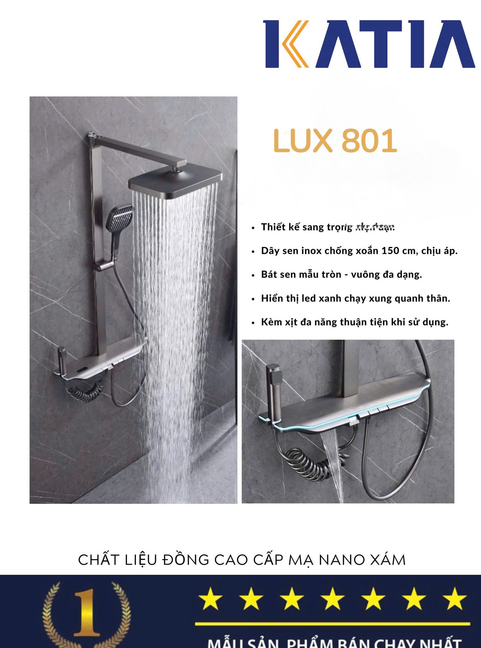 Sen cây tắm đứng LUX801
