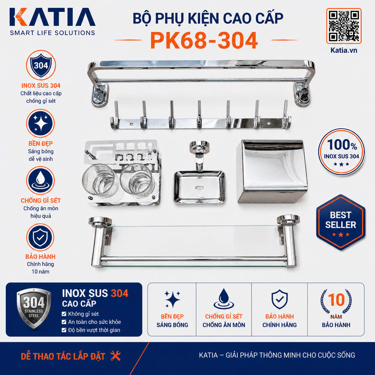 Bộ phụ kiện 6 món PK68-304