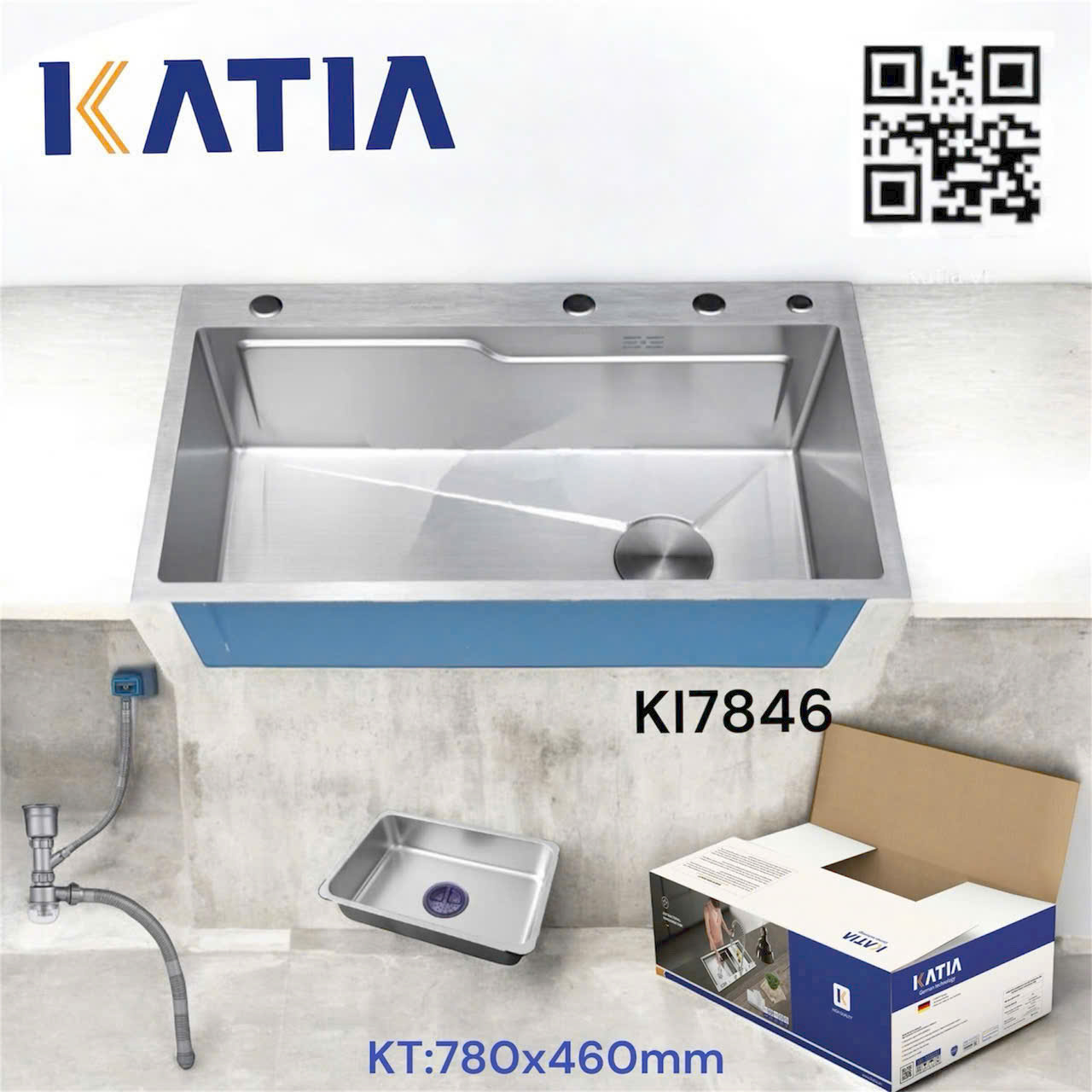 Chậu rửa bát cao cấp KI7846