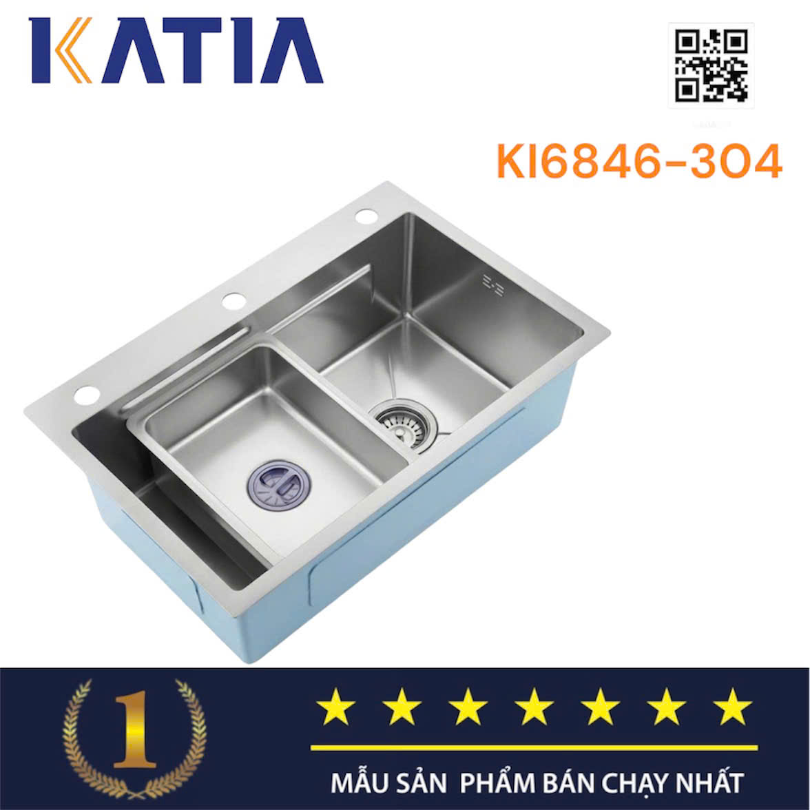 Chậu rửa bát cao cấp KI6846-304