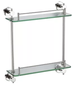 KỆ KÍNH ĐỰNG ĐỒ 2 TẦNG INOX 304 GELER 8904-2