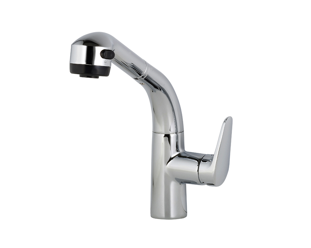 Vòi bếp nóng lạnh dây rút MK 504