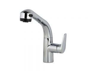 Vòi bếp nóng lạnh dây rút MK 504