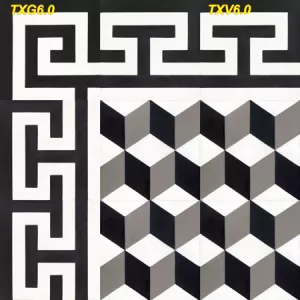 Gạch bông truyền thống Thanh Xoan 20×20 viền góc