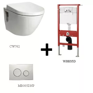 Bồn cầu ToTo CW762 kèm sản phẩm đồng bộ