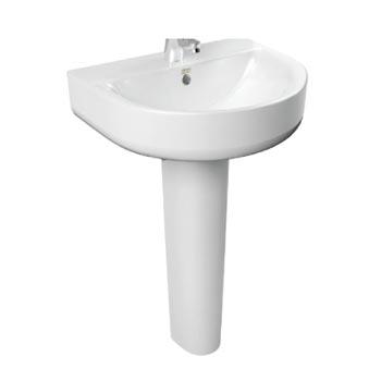 Chậu rửa + chân Lavabo American Standard 0553-WT/ 0742-WT