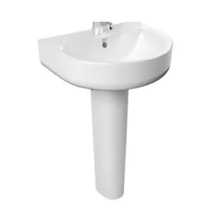 Chậu rửa + chân Lavabo American Standard 0553-WT/ 0742-WT