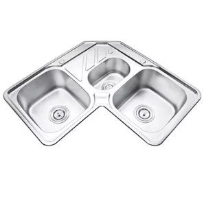Chậu rửa bát góc inox Gorlde GD 504 (90x90