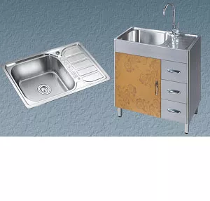 Chậu rửa bát kèm tủ Gorlde T-927 (90x50x85)