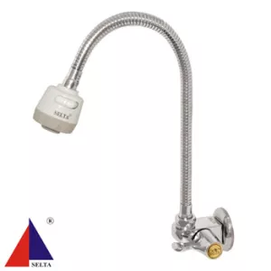 Vòi rửa bát lạnh đơn ngổng mềm Selta SS-107F
