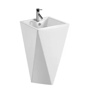 Chậu rửa mặt lavabo chân đứng Royal RA-206 (42x42x84cm)