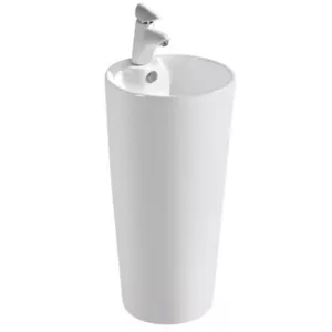 Chậu rửa mặt lavabo chân đứng Royal Join RA-209A (410x410x840mm)