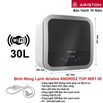 Bình Nóng Lạnh Ariston 30L AN2 TOP WIFI 30