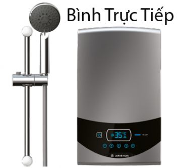 Bình nóng lạnh trực tiếp Ariston Aures Luxury Square ST45PE-VN (Có bơm tăng áp)