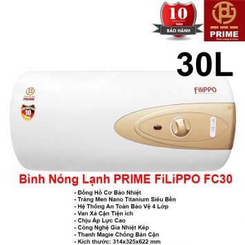 Bình Nóng Lạnh Prime 30L FILIPPO FC30