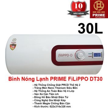 Bình Nóng Lạnh Prime 30L FILIPPO DT30