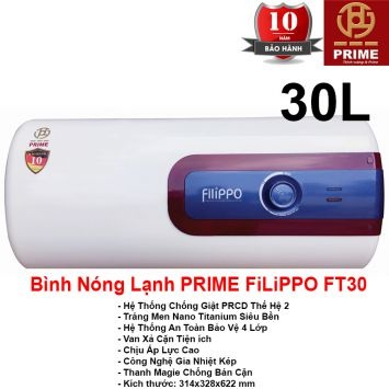 Bình Nóng Lạnh Prime 30L FILIPPO FT30