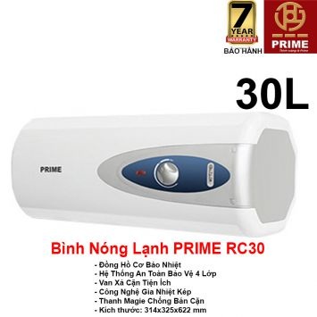 Bình Nóng Lạnh Prime 30L RC30