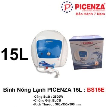 Bình Nóng Lạnh 15L PICENZA BS15E