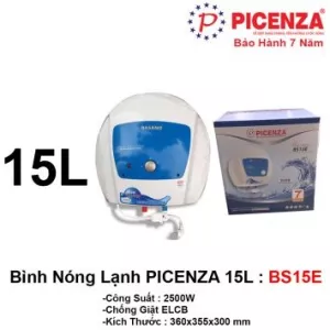 Bình Nóng Lạnh 15L PICENZA BS15E