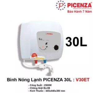 Bình Nóng Lạnh 30L PICENZA V30ET
