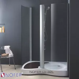 Phòng tắm vách kính Nofer LV-32P-B (Đế ngọc trai)