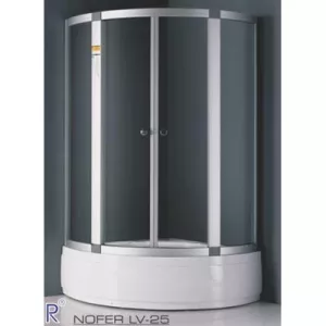 Phòng tắm vách kính Nofer LV-25P (đế ngọc trai)