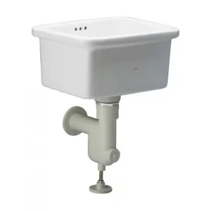 Chậu Giặt Xả Vào Tường CAESAR SS558AP (Bộ xả BF558P)