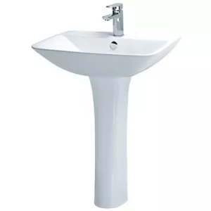 Chậu Rửa Lavabo Caesar Chân Dài L2365/P2445