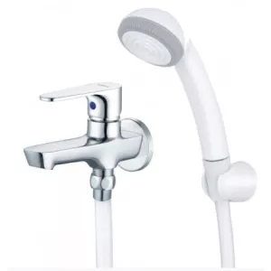 Vòi Sen Tắm Lạnh Caesar S063CP Dây Xi Tay 1 Chế Độ