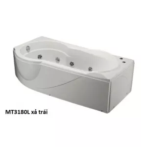 Bồn Tắm Massage Caesar MT3180L/R Chân Yếm Dài 1.8M