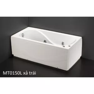 Bồn Tắm Massage 1.5M Chân Yếm CAESAR MT0150L/R