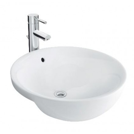 Chậu Rửa Mặt Lavabo Inax L-333V Bán Âm Tròn