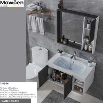 Bộ Tủ Chậu Mowoen T9596