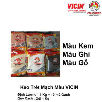 Keo Trét Mạch Vicin Các Màu