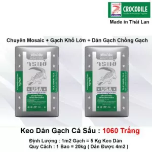Keo Dán Gạch Cá Sấu Ngoài Trời 1060 Trắng