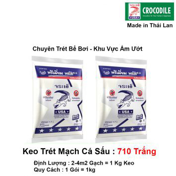 Keo Trét Mạch Cá Sấu 710 Trắng