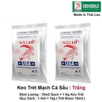 Keo Trét Mạch Cá Sấu Trắng